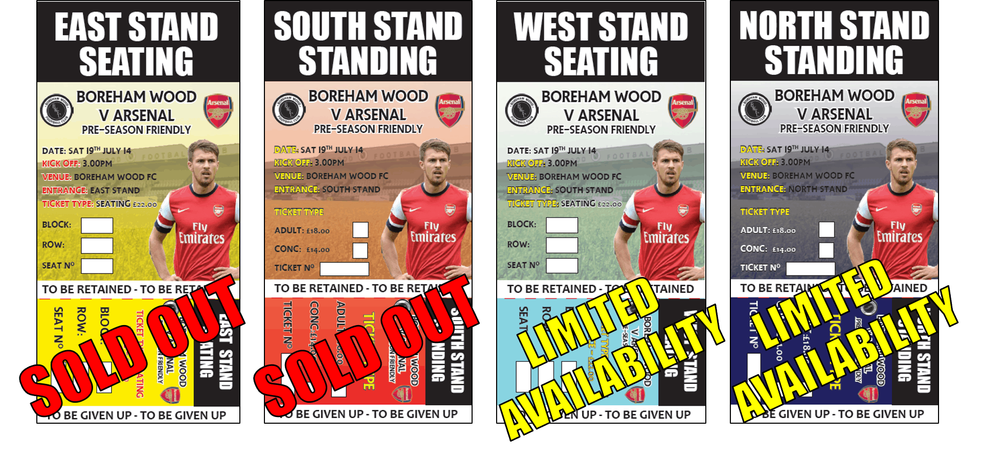 HURRY HURRY ARSENAL TICKETS GOING FAST