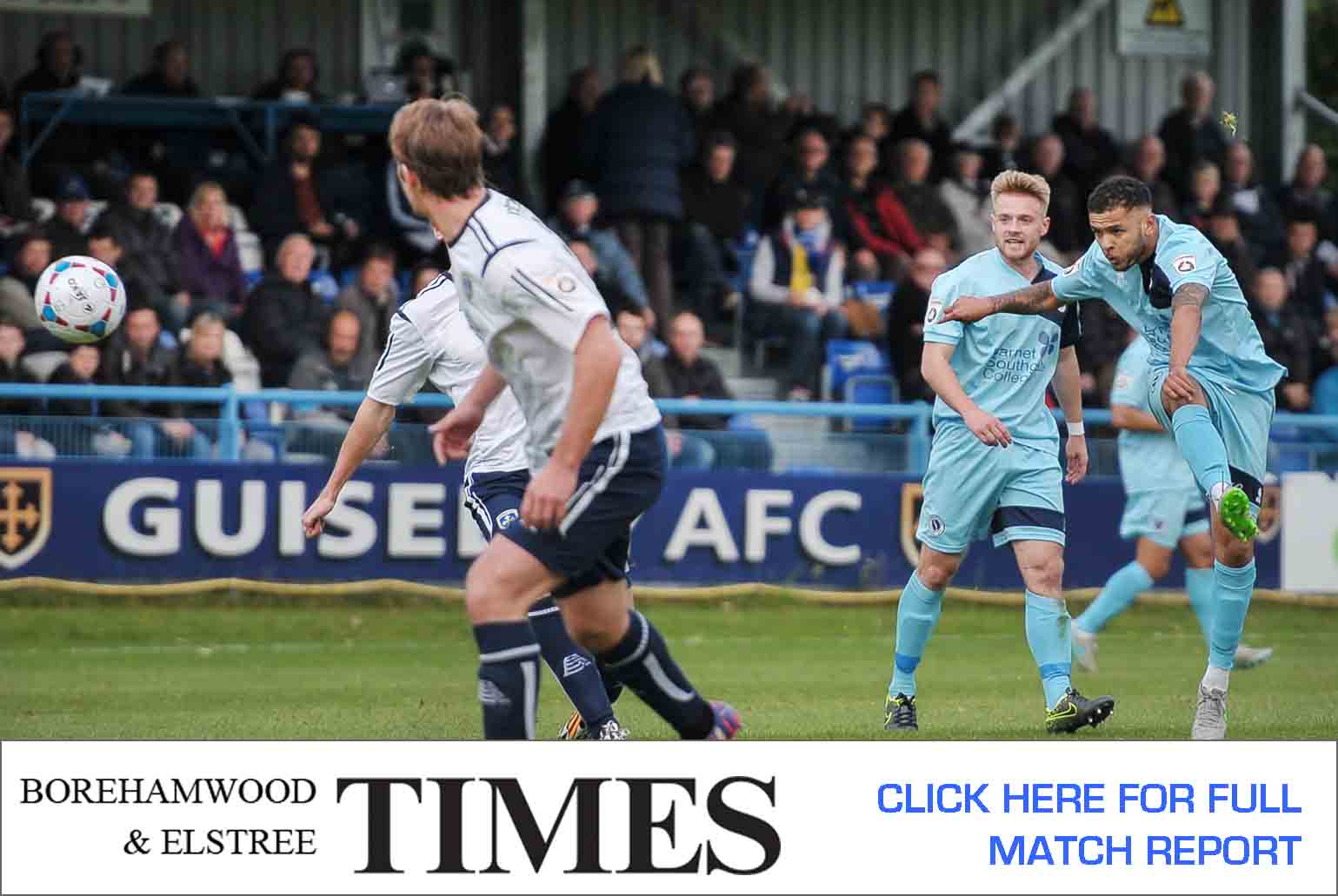 MATCH REPORT: GUISELEY VS BOREHAM WOOD