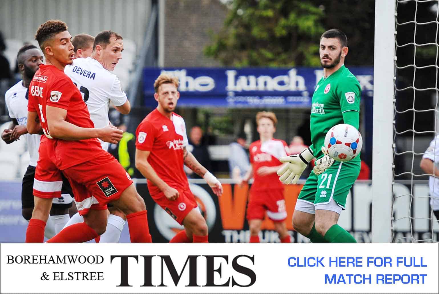 MATCH REPORT: BOREHAM WOOD VS WELLING UNITED