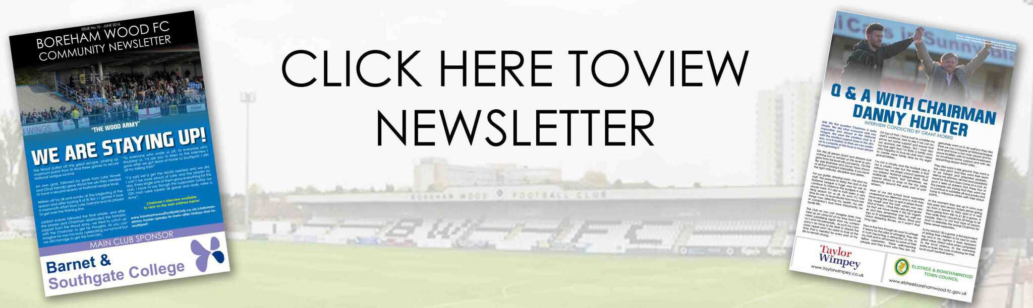 BWFC COMMUNITY NEWSLETTER: JUNE 2016