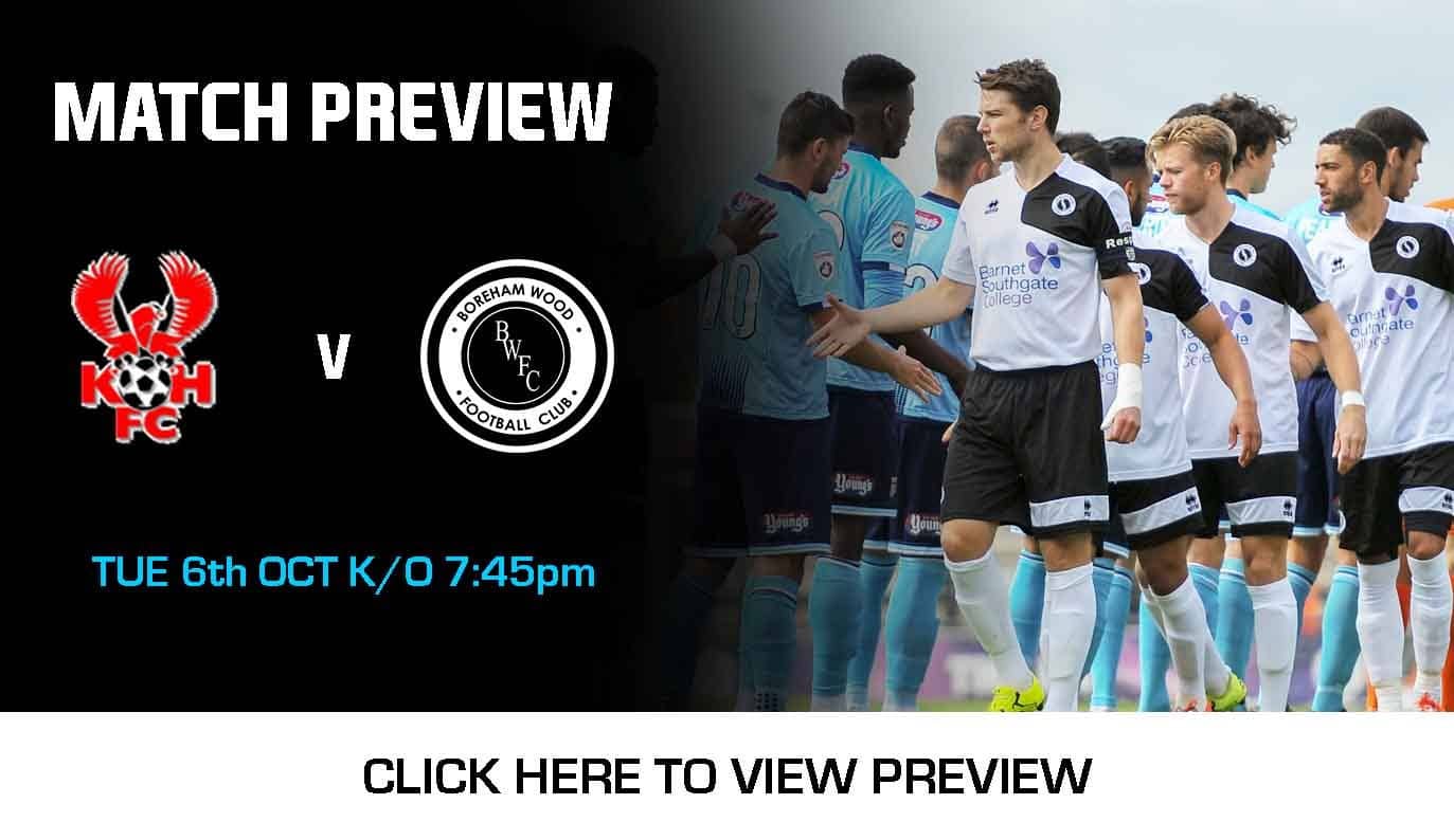 MATCH PREVIEW: KIDDERMINSTER HARRIERS VS BOREHAM WOOD