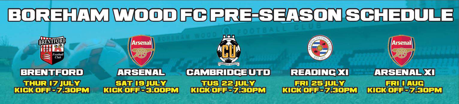 PRE SEASON AT MEADOW PARK FINALISED
